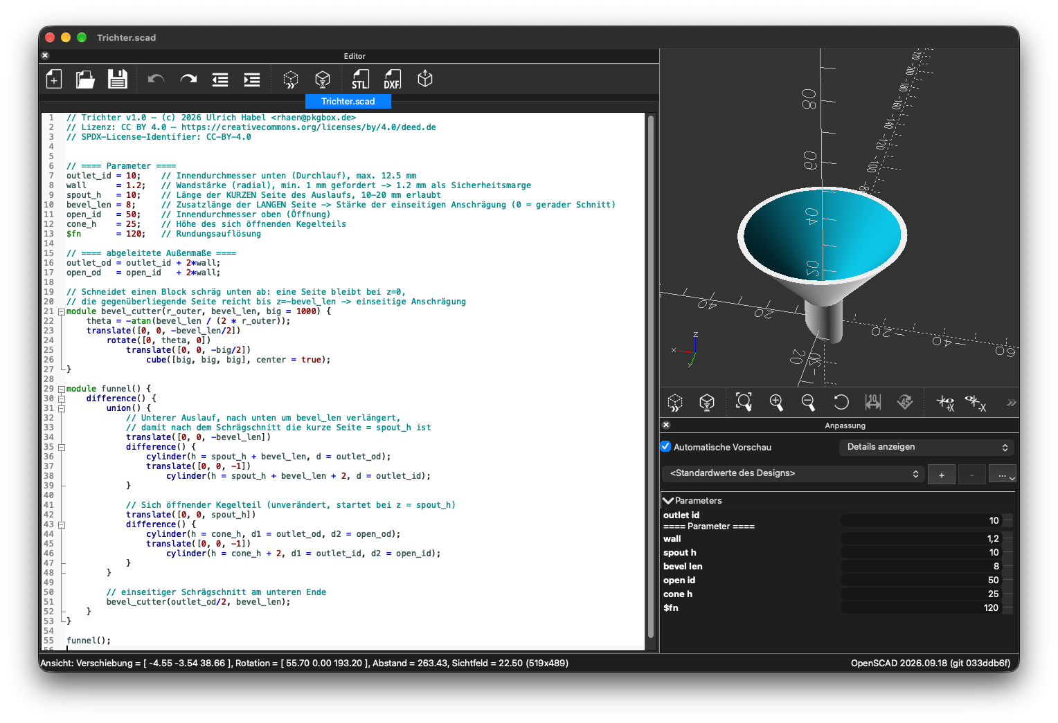 OpenSCAD Screenshot